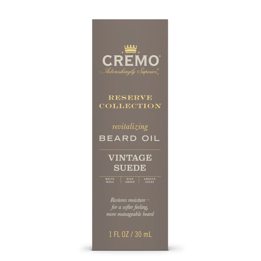 Cremo Reserve Collection  Vintage Suede Reserve Collection Beard Oil - 1fl oz.